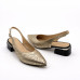 Dámske zlaté slingback lodičky Guero Dámske zlaté slingback lodičky Guero
