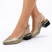 Dámske zlaté slingback lodičky Guero Dámske zlaté slingback lodičky Guero