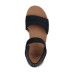 Dámske čierne slip-ins sandále na platforme Skechers Dámske čierne slip-ins sandále na platforme Skechers