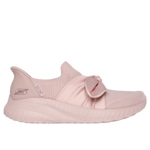 Dámske slip-in tenisky s mašľou Skechers ružové