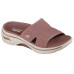Dámske hnedé pohodlné šľapky Arch Fit Skechers Dámske hnedé pohodlné šľapky Arch Fit Skechers