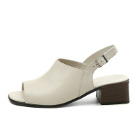 Dámske béžové elegantné sandále Ladies