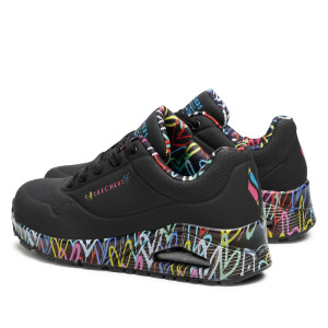 Dámske tenisky Uno Loving Love čierne Skechers