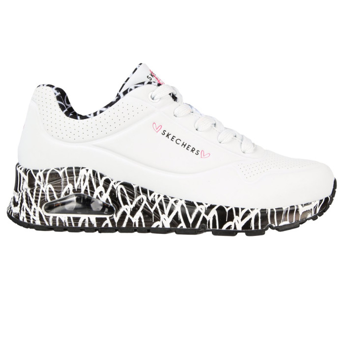 Dámske tenisky Uno- Loving Love Skechers biele