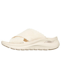 Dámske biele šľapky Skechers Arch Fit