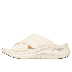 Dámske biele šľapky Skechers Arch Fit