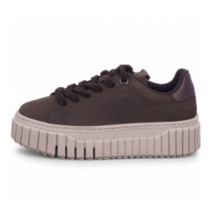 Dámske hnedé sneakers Tamaris na platforme