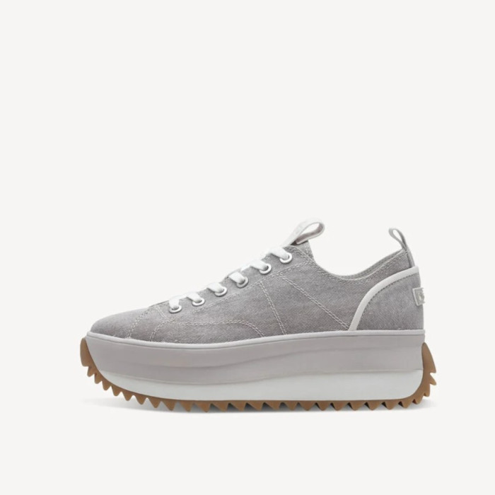 Dámske sivé sneakers Tamaris na platforme Dámske sivé sneakers Tamaris na platforme