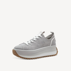 Dámske sivé sneakers Tamaris na platforme