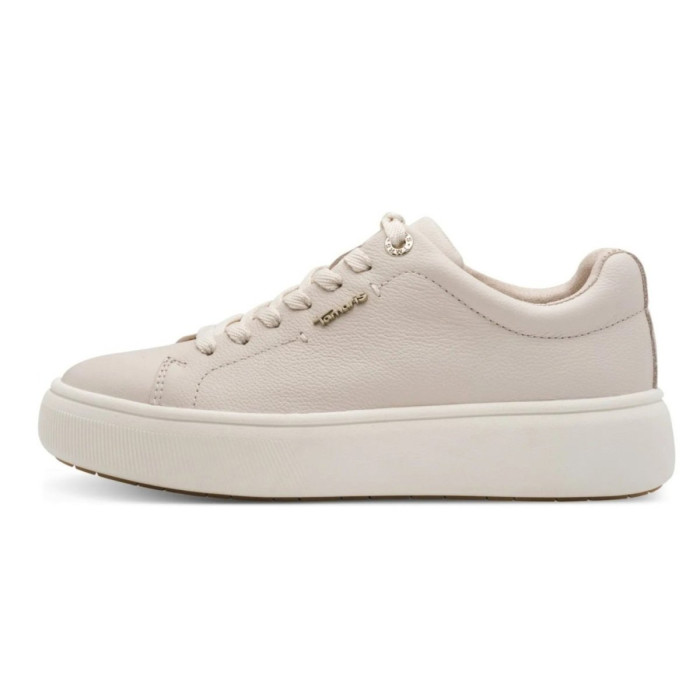 Dámske kožené krémové sneakers Tamaris Dámske kožené krémové sneakers Tamaris