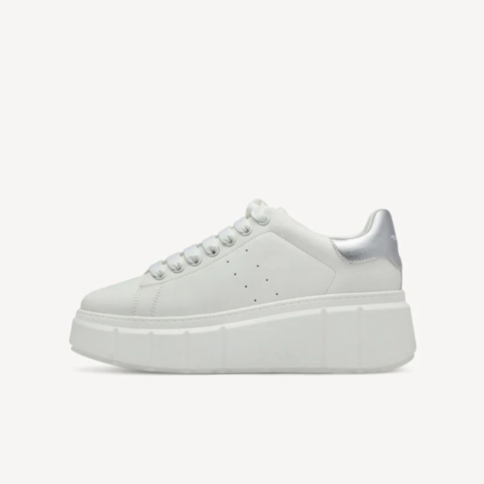 Dámske biele sneakers Tamaris na platforme
