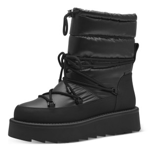 Dámske čierne snehule Tamaris na zips