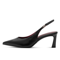 Dámske slingback čierne lodičky Tamaris