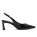 Dámske slingback čierne lodičky Tamaris Dámske slingback čierne lodičky Tamaris