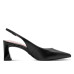 Dámske čierne slingback lodičky Tamaris Dámske čierne slingback lodičky Tamaris
