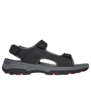Pánske pohodlné sandále na suchý zips Skechers čierne