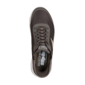 Pánske tenisky Skechers Go walk flex Slip-In hnedé