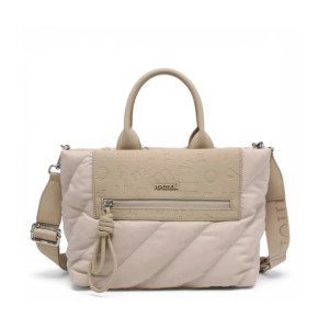 Dámska prešívaná shopper kabelka Pepe Moll sand