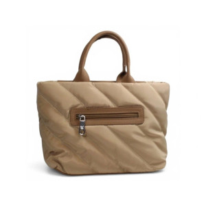 Dámska prešívaná shopper kabelka Pepe Moll tan