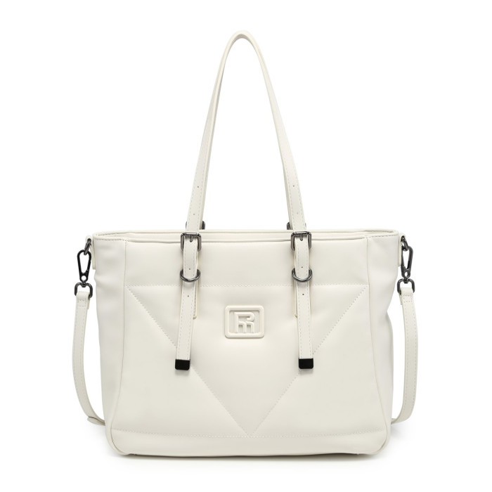 Dámska biela shopper kabelka Pepe Moll Dámska biela shopper kabelka Pepe Moll