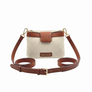 Dámska kompaktná crossbody kabelka Pepe Moll hnedá