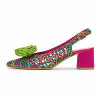 Dámske slingback lodičky Kordel s ružou