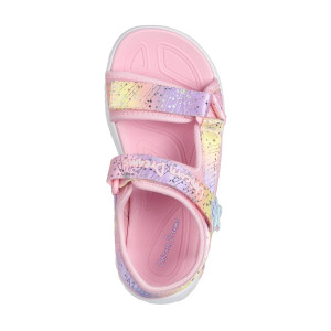 Dievčenské led sandále Unicorn Dreams Skechers ružové