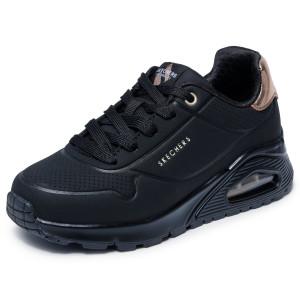Dámske čierne tenisky Skechers Uno Gen1 Shimmer Away