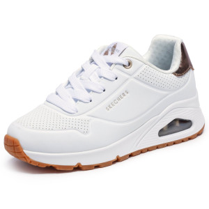 Dámske biele tenisky Skechers Uno Gen1 Shimmer Away