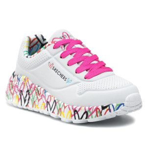 Dievčenské biele tenisky Skechers Lovely Luv
