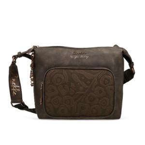 Dámska hnedá crossbody kabelka Anekke
