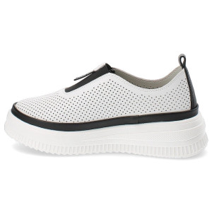 Dámske biele slip-on mokasíny Artiker