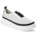 Dámske biele slip-on mokasíny Artiker Dámske biele slip-on mokasíny Artiker