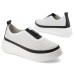 Dámske biele slip-on mokasíny Artiker Dámske biele slip-on mokasíny Artiker
