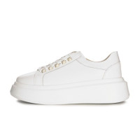 Dámske biele sneakers Artiker na platforme