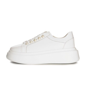 Dámske biele sneakers Artiker na platforme