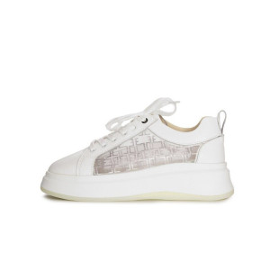 Dámske biele sneakers Artiker s priesvitným panelom
