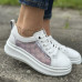 Dámske biele sneakers Artiker s priesvitným panelom Dámske biele sneakers Artiker s priesvitným panelom