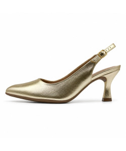 Dámske slingback lodičky zlaté