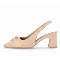 Dámske béžové slingback lodičky Piccadilly na vyššom podpätku Dámske béžové slingback lodičky Piccadilly na vyššom podpätku