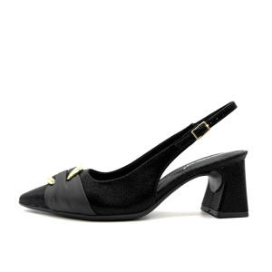 Dámske čierne slingback lodičky na vyššom podpätku Piccadilly