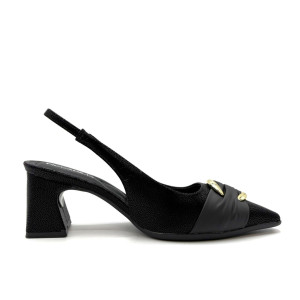 Dámske čierne slingback lodičky na vyššom podpätku Piccadilly