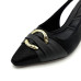 Dámske čierne slingback lodičky na vyššom podpätku Piccadilly Dámske čierne slingback lodičky na vyššom podpätku Piccadilly