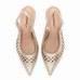Dámske zlaté perforované slingback lodičky Piccadilly Dámske zlaté perforované slingback lodičky Piccadilly