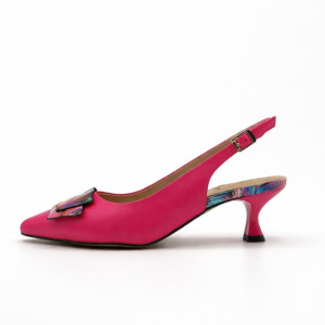 Dámske cyklámenové slingback lodičky Ladies