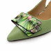 Dámske zelené slingback lodičky Ladies Dámske zelené slingback lodičky Ladies