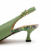Dámske zelené slingback lodičky Ladies Dámske zelené slingback lodičky Ladies