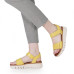 Dámske žlté kožené sandále Tamaris Comfort na platforme Dámske žlté kožené sandále Tamaris Comfort na platforme