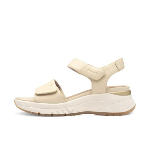 Dámske kožené sandále Tamaris Comfort béžové