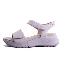 Dámske fialové kožené sandále Tamaris Comfort